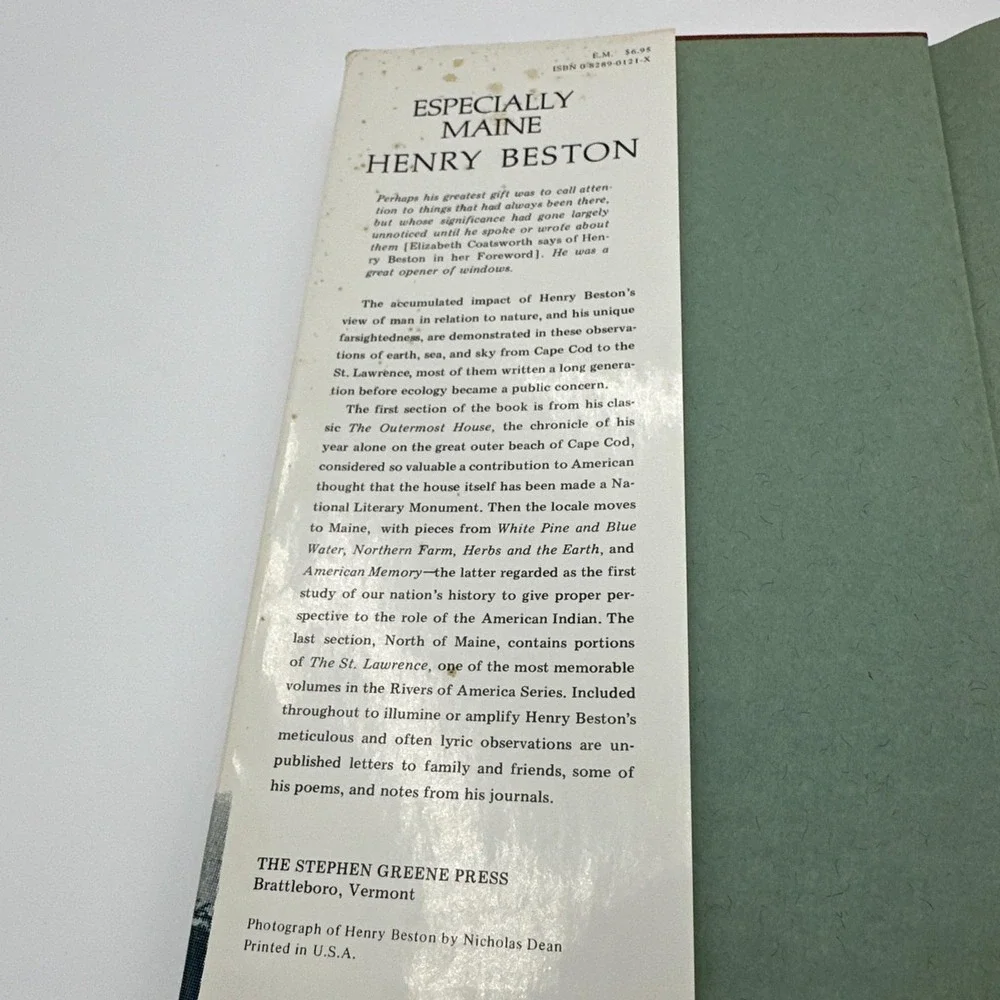 Especially Maine The Natural World… by Henry Beaton- 1970 HC/DJ 1st Edition